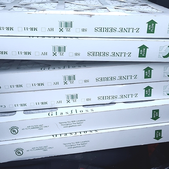 NIB Six Z-Line Series Glasfloss Air Filters 18 X 20 X 2 - Picture 3 of 7